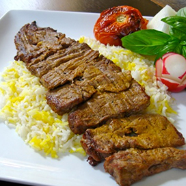 Mutton Chelo Kebab (Iranian cuisine)