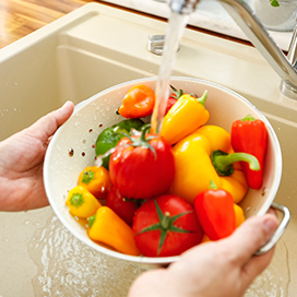 An easy way to clean fruits and vegetables of pesticides